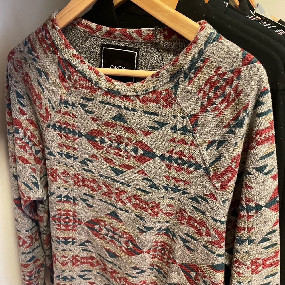 Obey vintage Aztec crewneck